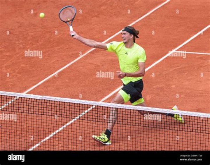 Alexander Zverev in action