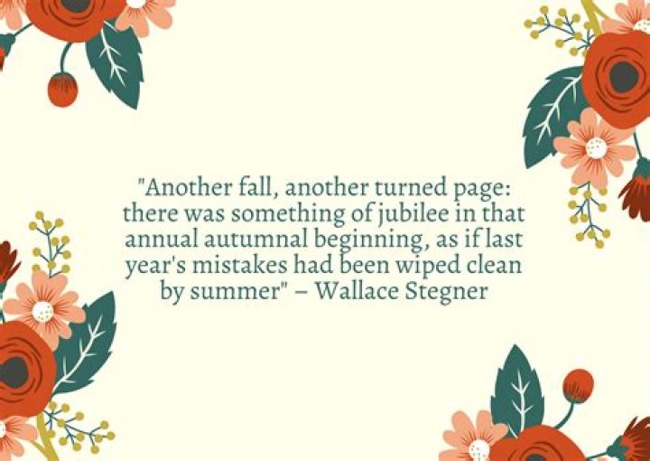 Fall Quotes Stegner